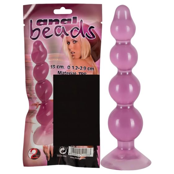 You2Toys - Purple Suction Cup Anal Beads