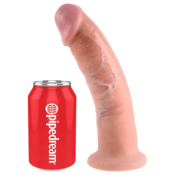 King Cock 9 Suction Cup Realistic Dildo (9") - Natural"