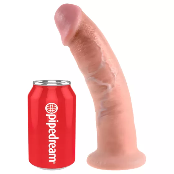 King Cock 9 Suction Cup Realistic Dildo (9") - Natural"