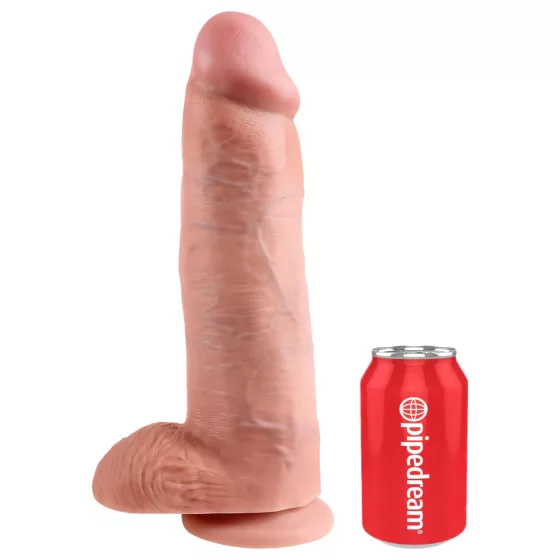 King Cock 12 Realistic Dildo with Balls (Natural)"