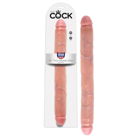 King Cock 16 Double Mega Dildo (Natural) - 41 cm"