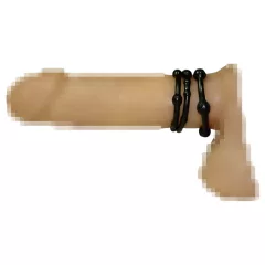 You2Toys - Stay Strong! Black Penis Ring Set (3 pieces)