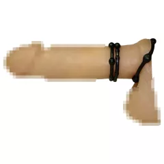 You2Toys - Stay Strong! Black Penis Ring Set (3 pieces)