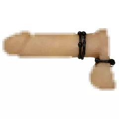 You2Toys - Stay Strong! Black Penis Ring Set (3 pieces)