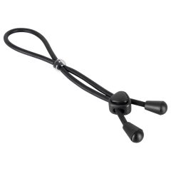 Bad Kitty - Silicone Scrotum & Penis Ring (Black)