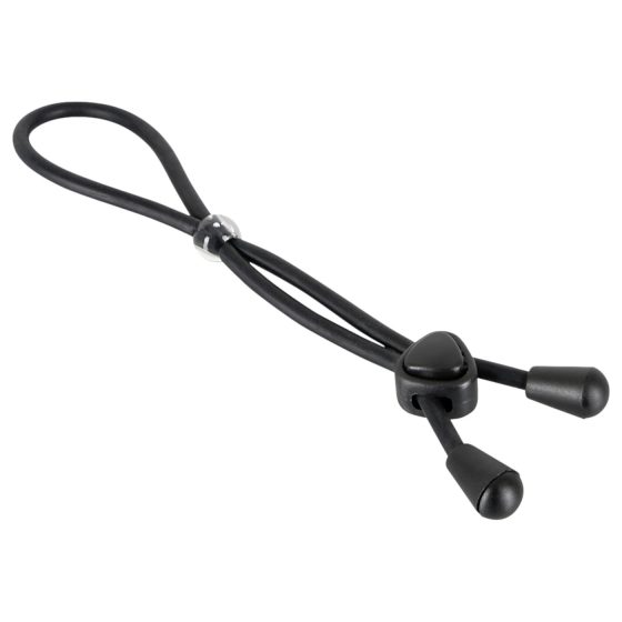 Bad Kitty - Silicone Scrotum & Penis Ring (Black)