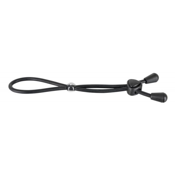 Bad Kitty - silicone testicle and penis strap (black)