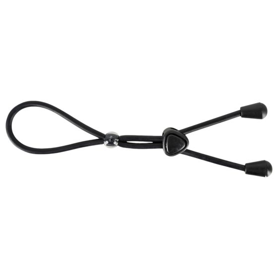 Bad Kitty - Silicone Scrotum & Penis Ring (Black)