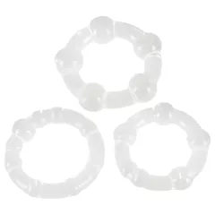 You2Toys - Be Hard! Penis Ring Set - Clear (3 pcs)