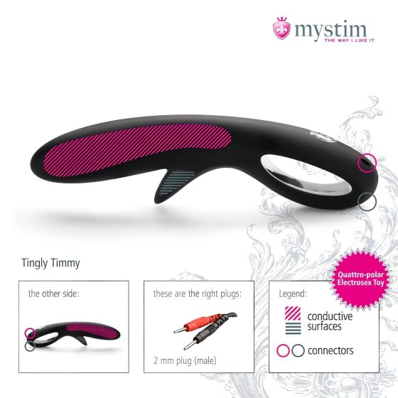 / mystim Tingly Timmy - Silicone Electro-Dildo