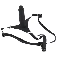 You2Toys - Silicone Strap-On - strap-on dildo (black)
