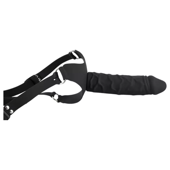 You2Toys - Silicone Strap-On - strap-on dildo (black)