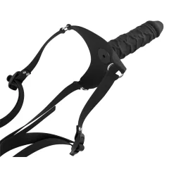 You2Toys - Silicone Strap-On - strap-on dildo (black)