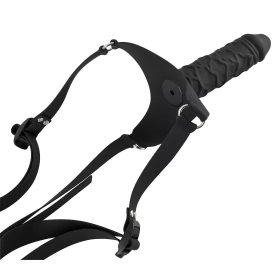 You2Toys - Silicone Strap-On - strap-on dildo (black)