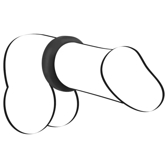 Black Velvet - Thick-Walled Penis Ring (2.6cm) - Black