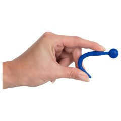   Dilator Sperm Stopper - Blue Silicone Urethral Expander with Ball Tip