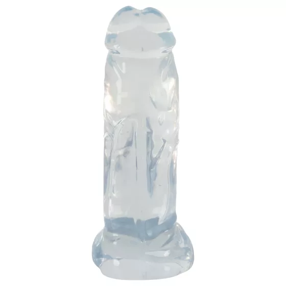 Crystal Clear Big Dong - jelly giant dildo (21.5 cm)