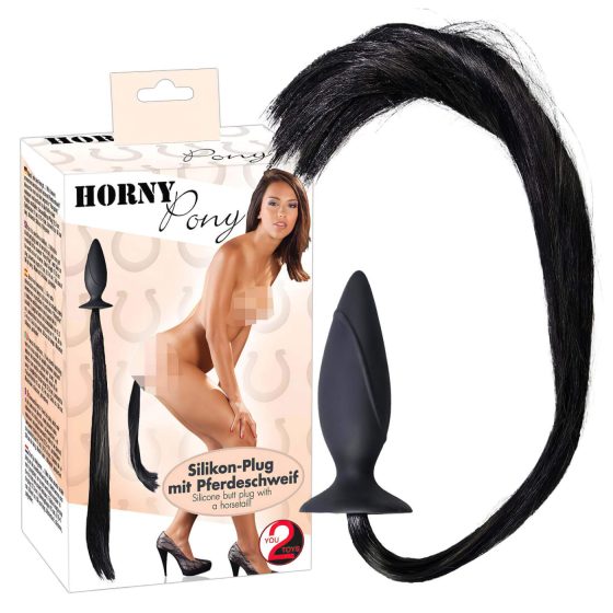 You2Toys - HORNY Pony - Anal Plug with Black Tail