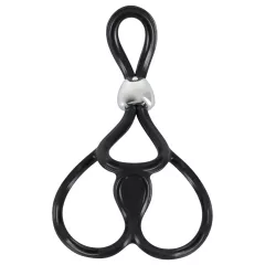 You2Toys - Triple Adjustable Penis & Testicle Ring (Black)