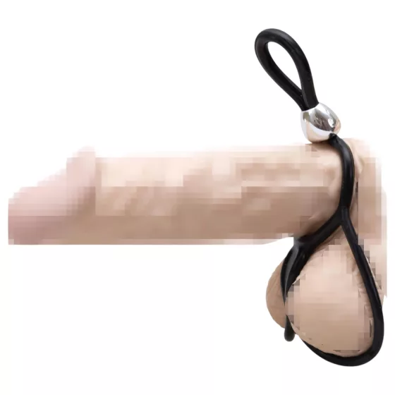 You2Toys - Triple Adjustable Penis & Testicle Ring (Black)