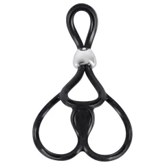 You2Toys - Triple Adjustable Penis & Testicle Ring (Black)