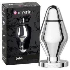 Mystim Little John - Electro Anal Plug - Silver (Large)