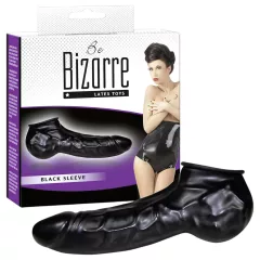   You2Toys - Latex Penis & Testicle Sleeve (Black) - Be Bizarre