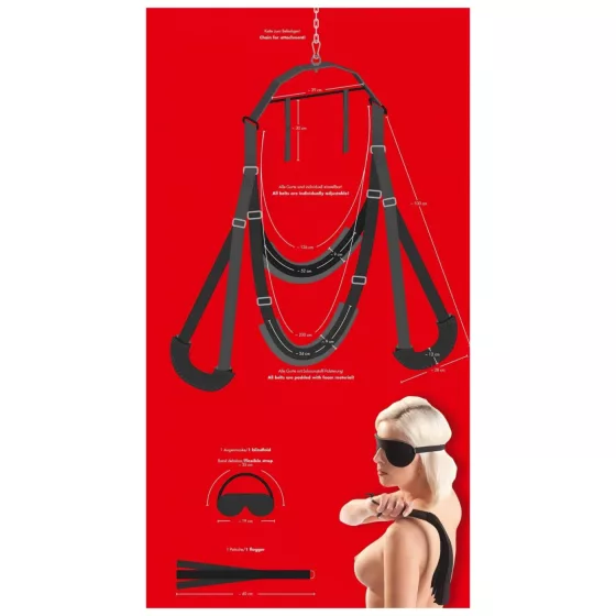 Bad Kitty - sex swing set (black)
