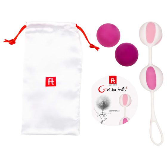 / Geisha Balls 2 - Adjustable Geisha Ball Set (Pink-White)