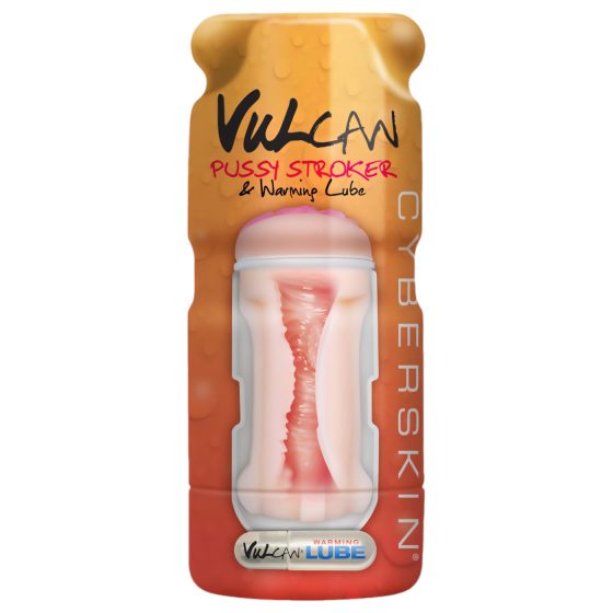 / Vulcan Stroker - Realistic Vagina + Warming Lubricant (Natural)