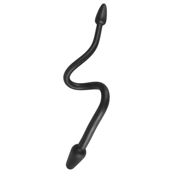 Rebel Double Plug - Black Twin Cone Anal Dildo