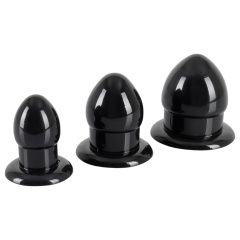 You2Toys - Expanding Anal Plug Set - 3 Pieces (Black)
