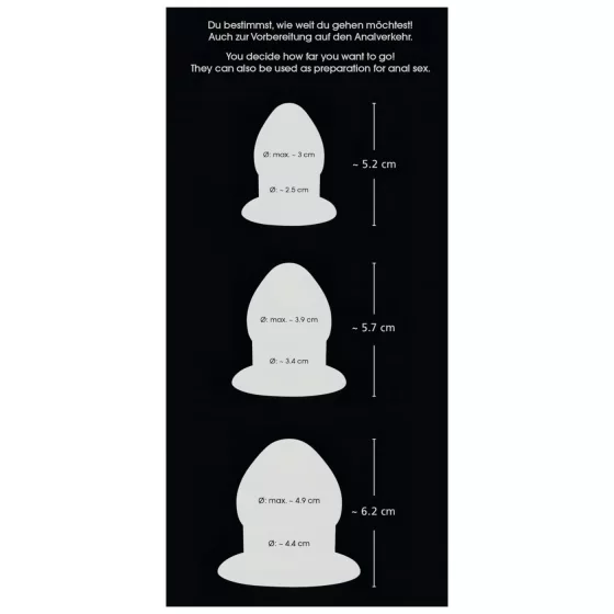 You2Toys - Stretching Plug Kit - anal plug set - 3 pcs (black)