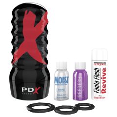   PDX Elite Air-Tight Pocket Stroker - Manual Suction (Natural)