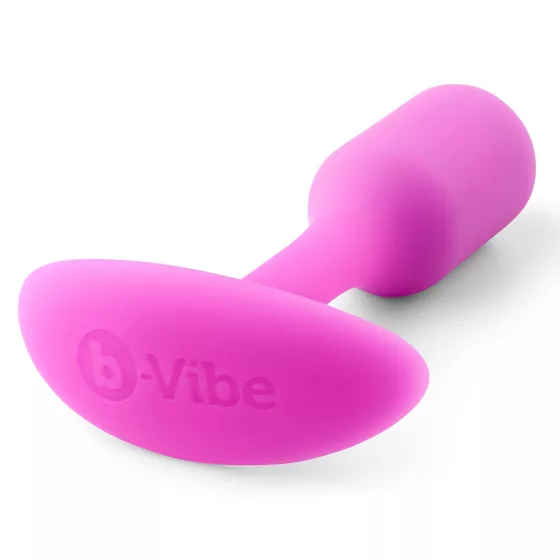 b-Vibe Snug Plug 1 - anal plug with internal weight (55 g, pink)