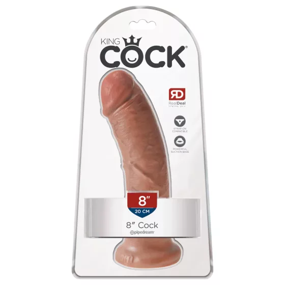 King Cock 8 Dildo (8) - Dark Natural"