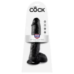 King Cock 10 Realistic Dildo (25 cm) - Black"