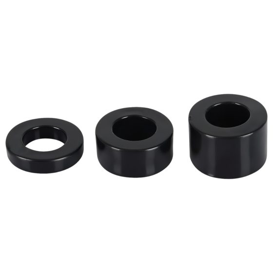 Rebel Ball - Black Penis Ring & Stretcher Set