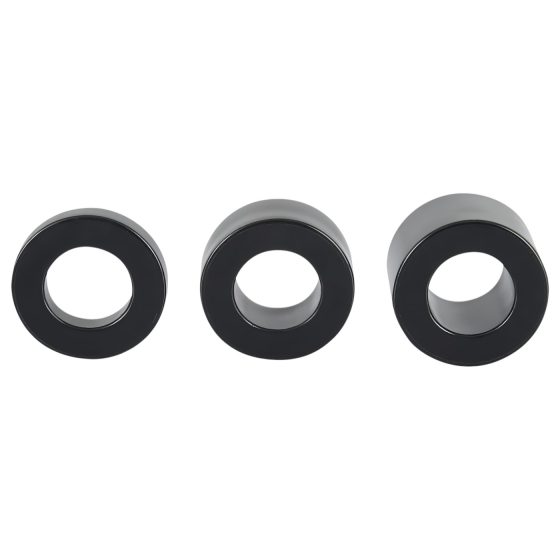 Rebel Ball - Black Penis Ring & Stretcher Set