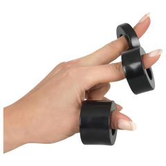 Rebel Ball - Black Penis Ring & Stretcher Set