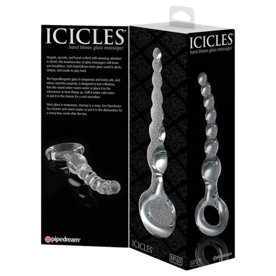 Icicles No. 67 - Glass Sphere Dildo (Clear)