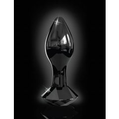 Icicles No. 78 - Sleek Black Glass Anal Plug