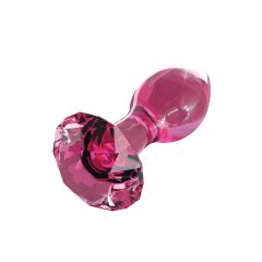 Icicles No. 79 - conical glass anal dildo (pink)