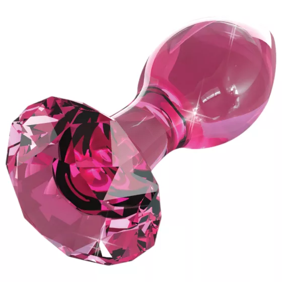 Icicles No. 79 - Pink Glass Tapered Anal Plug