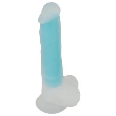  You2Toys Glow in the Dark - Suction Cup Light-Up Dildo (Blue)