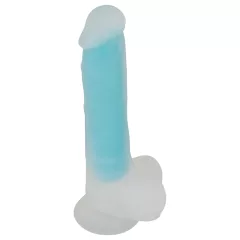   You2Toys Glow in the Dark - Suction Cup Light-Up Dildo (Blue)
