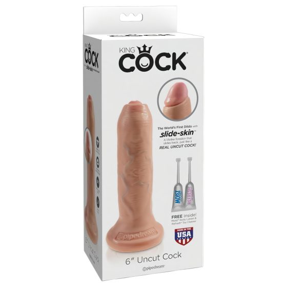 King Cock 6 - Realistic Dildo (15 cm) - Natural"