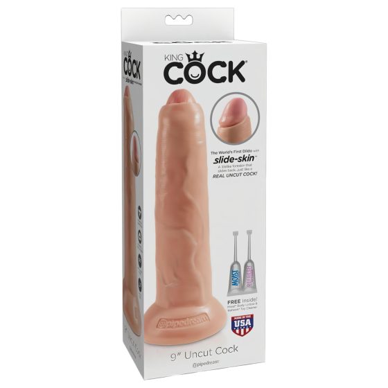 King Cock 9 - Realistic Dildo (9 inches) - Natural
