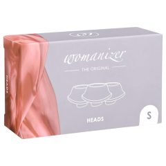  Womanizer Premium S - Replacement Suction Heads Set - White (Pack of 3)