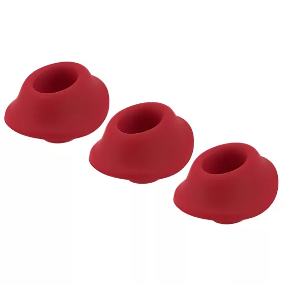 Womanizer Premium S - Replacement Suction Heads Set - Red (3 pcs)